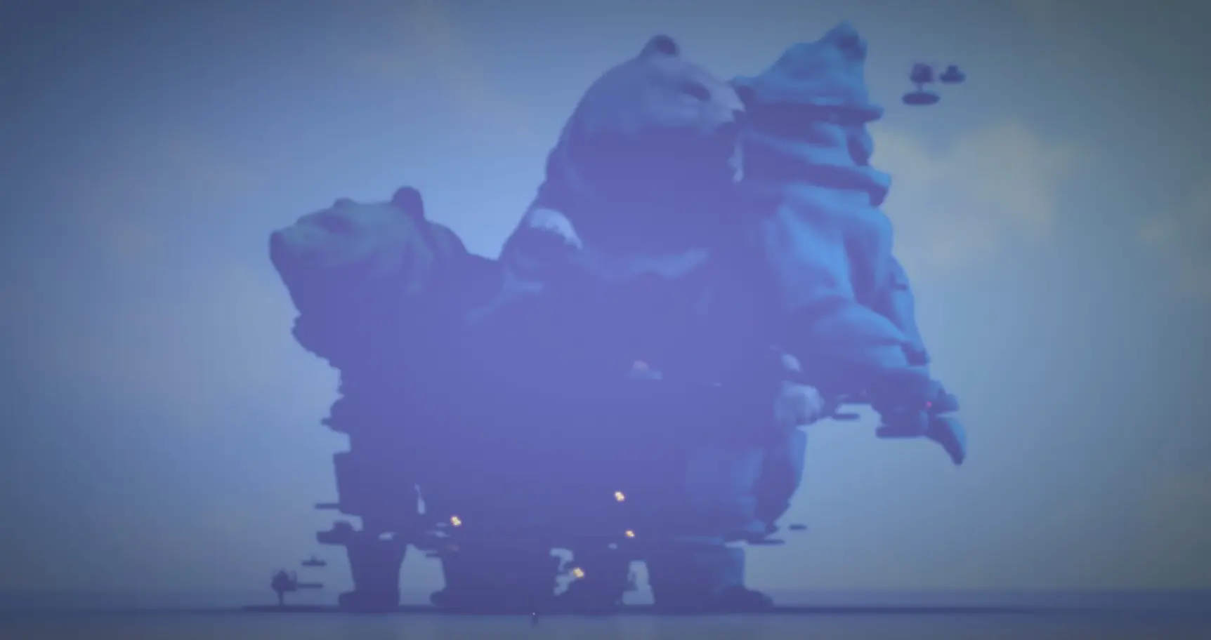 混色の輪の全景