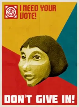 ヴェロニカの市長選挙ポスター